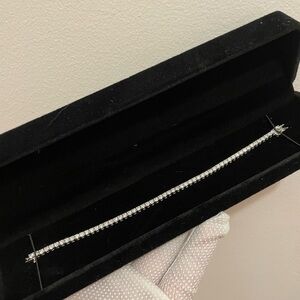 VVS2 5 Carat Lab Diamond .925 Silver Tennis Bracelet 7 Inch